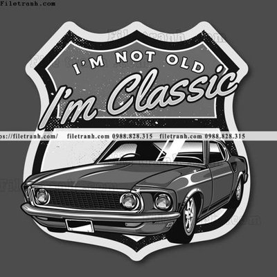 Tải file vector hinh anh o to xe hoi co dien 1559 (ảnh gốc) in gạch 3D