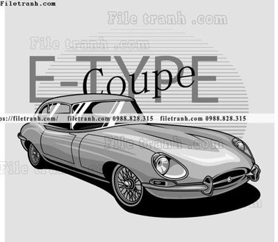 File in ấn cao cấp vector hinh anh o to xe hoi co dien 1569 (file gốc)