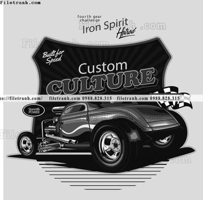 Tải file vector hinh anh o to xe hoi co dien 1597 (gốc) làm tranh trang trí