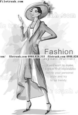 Tải file vector hinh anh style thoi trang nu 1512 (PSD) cho in tranh 3D