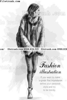 Tải file vector hinh anh style thoi trang nu 1517 (gốc) chủ đề phong thủy