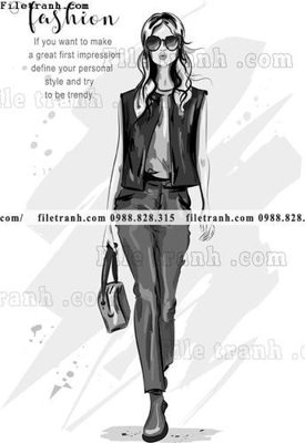 File gốc vector hinh anh style thoi trang nu 1530 (phiên bản chuẩn) để in ấn