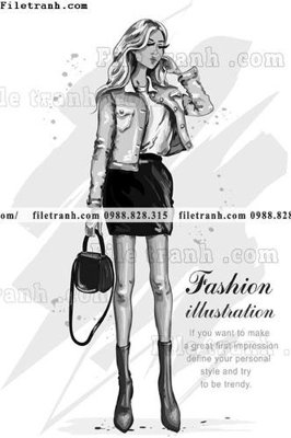 Download file gốc vector hinh anh style thoi trang nu 1559 (in lụa) cao cấp