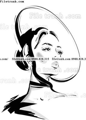 File gốc vector hinh anh style thoi trang nu 1563 (in tráng gương) sang trọng