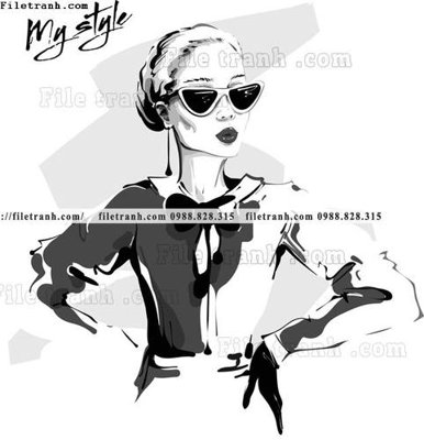 File in mica vector hinh anh style thoi trang nu 1567 (bản gốc) sắc sảo