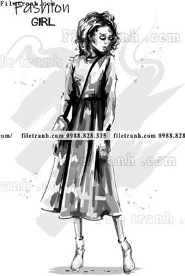 File gốc vector hinh anh style thoi trang nu 1591 (chủ đề hiện đại) trang trí