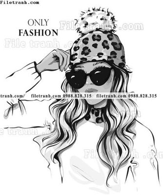 File gốc vector hinh anh style thoi trang nu 1615 (chủ đề hiện đại) trang trí