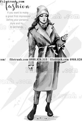 Tải file vector hinh anh thoi trang nu 1555 (PSD) cho in tranh 3D