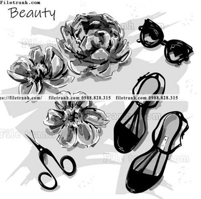 File PSD vector hinh anh thoi trang nu 1607 (bản gốc) cho nhà in