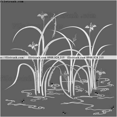 File ảnh vector hoa va cay nhat ban 1524 (gốc) in decal dán tường