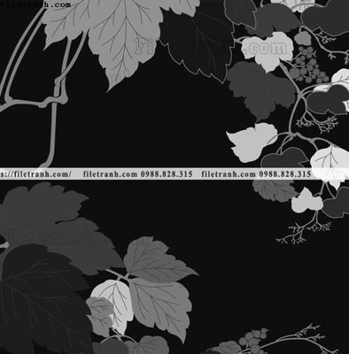 Tải file gốc in lụa vector hoa va cay nhat ban 1591 siêu nét