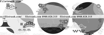 File gốc vector hoa van nhat ban don gian 1541 (chuẩn màu) cho in offset