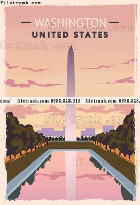 Download file gốc vector phong canh nuoc my 1524 (in lụa) nghệ thuật