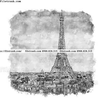 File tranh vector trang tri kien truc the gioi 1576 (bản gốc) treo quán cafe