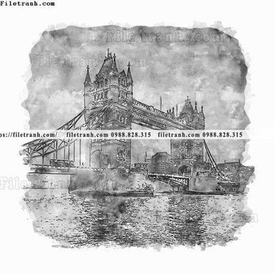 File tranh gốc vector trang tri kien truc the gioi 1583 (bản quyền) file PSD