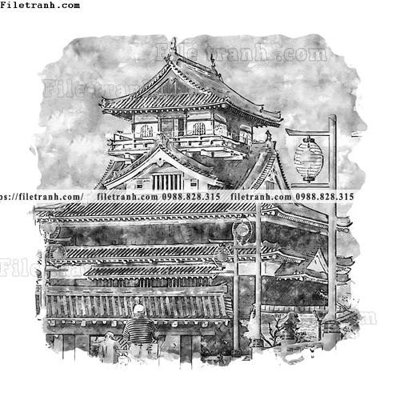 File gốc vector trang tri kien truc the gioi 1592 (in mica) làm bảng hiệu