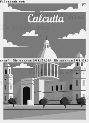 File ảnh vector truu tuong toa nha noi tieng 1522 (gốc) in decal dán tường