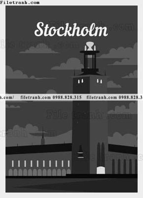 Tải file vector truu tuong toa nha noi tieng 1545 (gốc) in trên mọi chất liệu