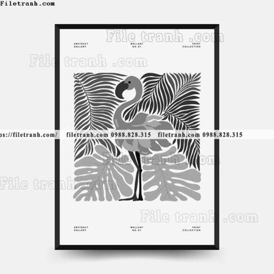 File in mica vector truu tuong ve hoa va cay 1518 (bản gốc) làm vách ngăn