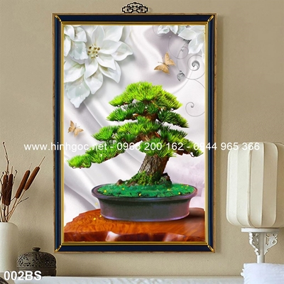 Tranh 3D cây bonsai- 002BS