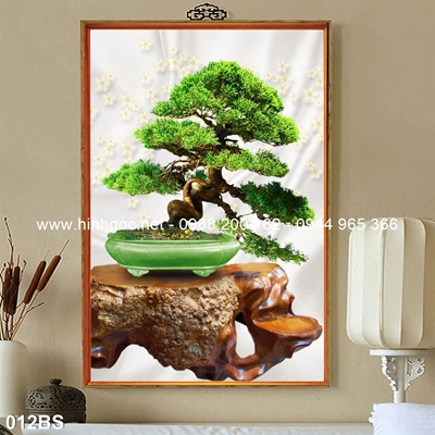 Tranh 3D cây bonsai- 012BS