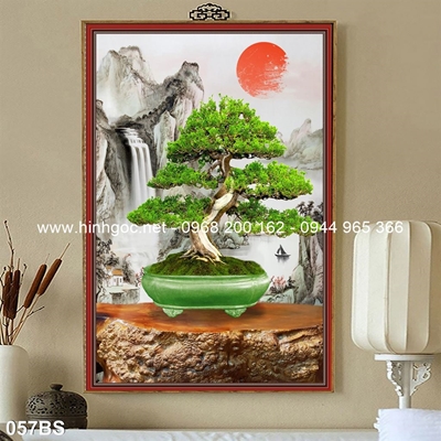 Tranh 3D cây bonsai- 057BS