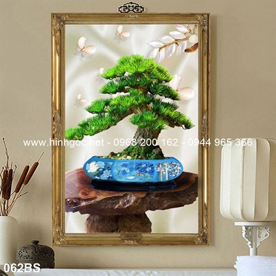 Tranh 3D cây bonsai- 062BS