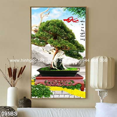 Tranh 3D cây bonsai- 095BS