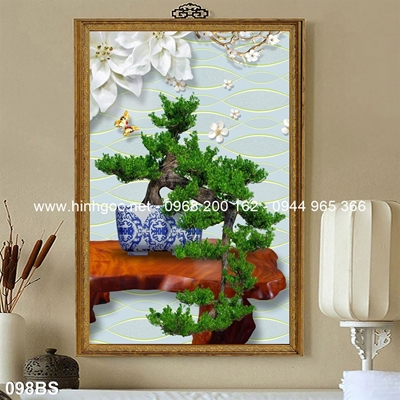 Tranh 3D cây bonsai- 098BS