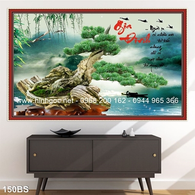 Tranh 3D cây bonsai- 150BS