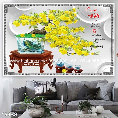 Tranh 3D cây bonsai- 156BS