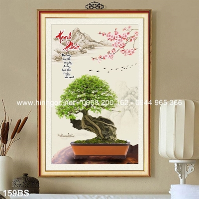 Tranh 3D cây bonsai- 159BS