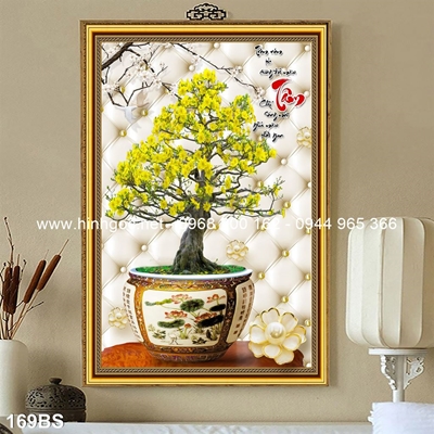 Tranh 3D cây bonsai- 169BS