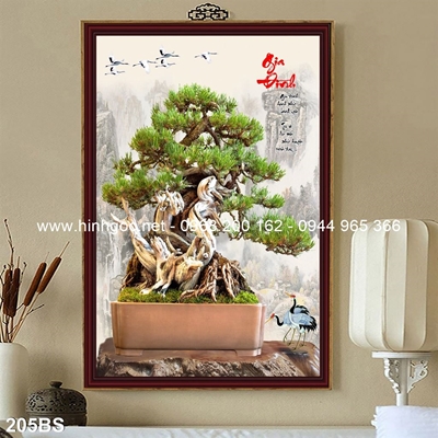 Tranh 3D cây bonsai- 205BS