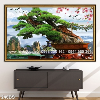 Tranh 3D cây bonsai- 240BS