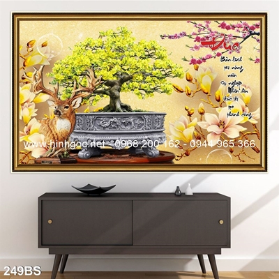 Tranh 3D cây bonsai- 249BS