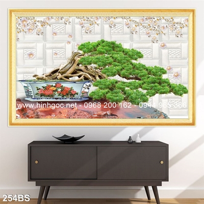 Tranh 3D cây bonsai- 254BS
