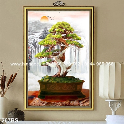 Tranh 3D cây bonsai- 267BS