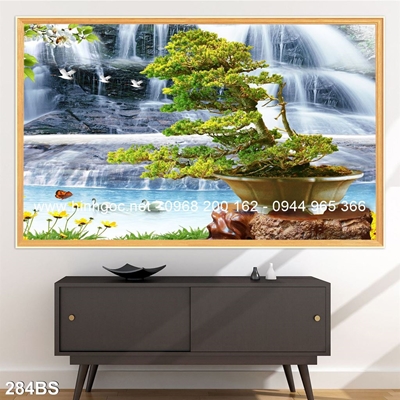 Tranh 3D cây bonsai- 284BS