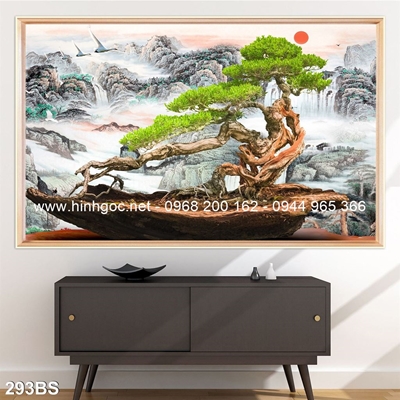 Tranh 3D cây bonsai- 293BS
