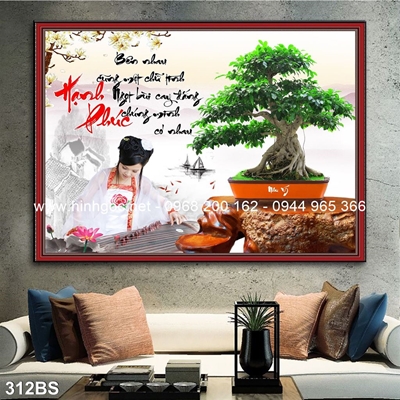 Tranh 3D cây bonsai- 312BS