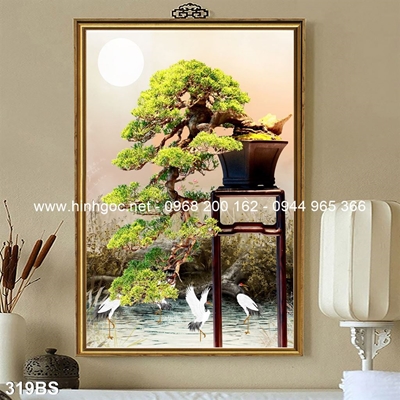 Tranh 3D cây bonsai- 319BS