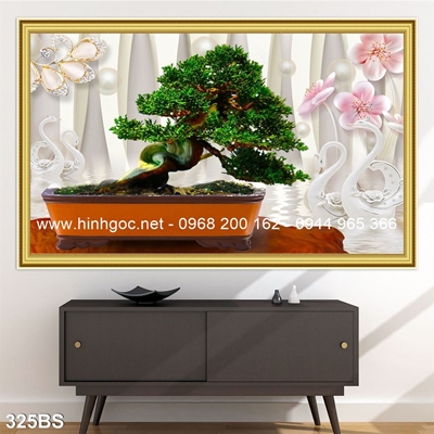 Tranh 3D cây bonsai- 325BS