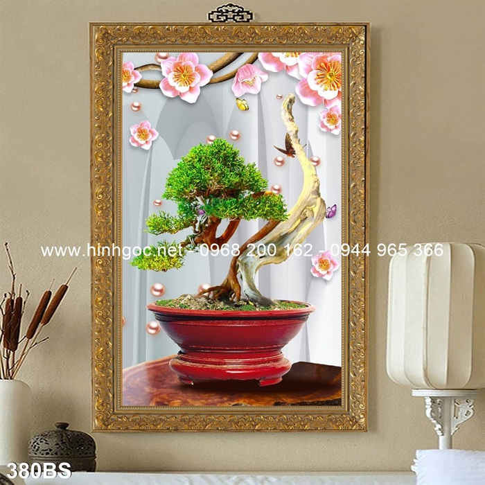 Tranh 3D cây bonsai- 380BS