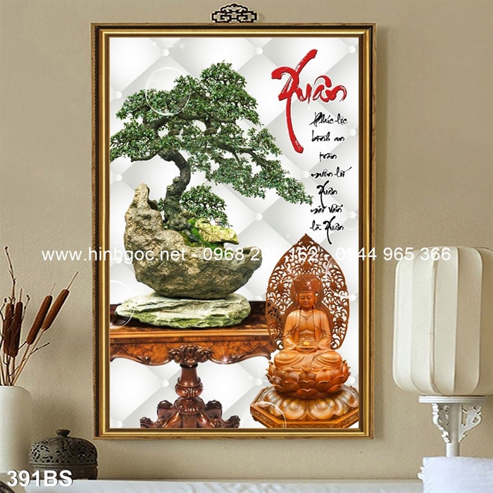 Tranh 3D cây bonsai- 391BS