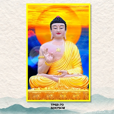 Phật thích ca và sen vàng - TPG-70