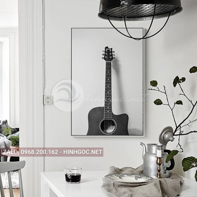 Tranh treo tường, cây đàn ghi ta âm nhạc-NDI162