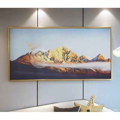 Tranh trừu tượng nghệ thuật dãy núi vàng-sbd-97
