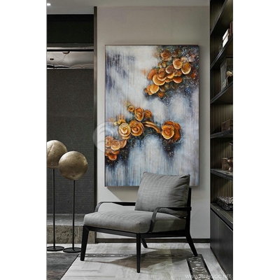 Tranh hoa lá màu nước trang trí tường đẹp-SCD-233