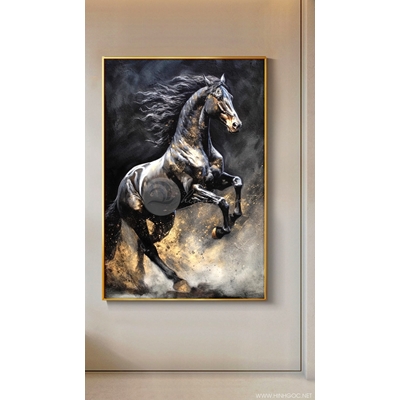 Tranh treo tường con ngựa trang trí sức mạnh-sdd-166